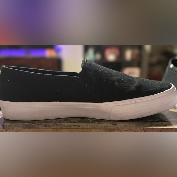 ✨ Like New Women’s Double Decker Keds Canvas Slip On Sneaker Black Size 11W ✨ - Picture 8 of 10